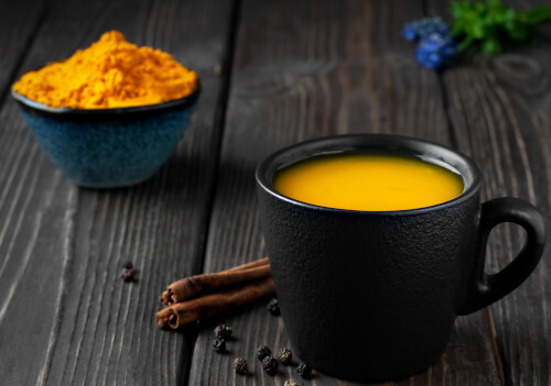 cup of turmeric tea