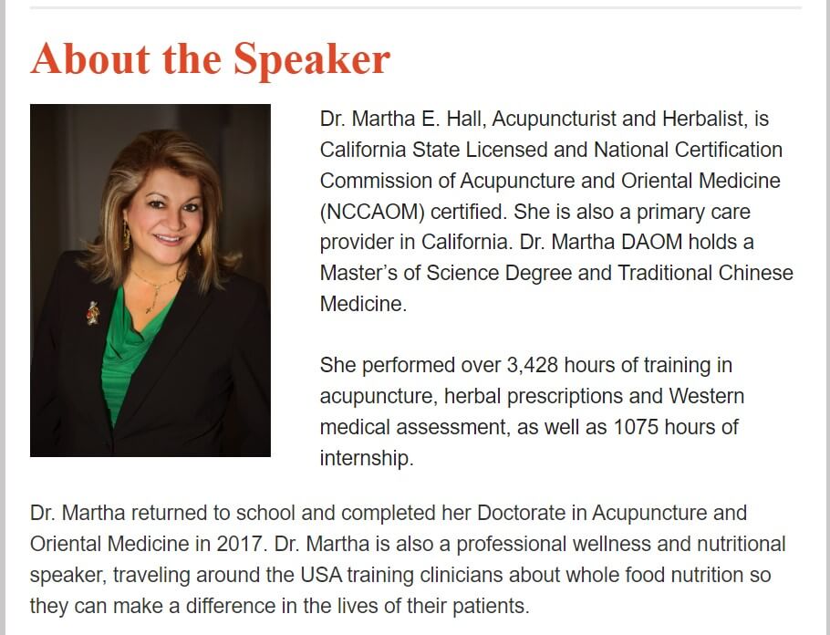 vdr gene webinar speaker dr martha hall