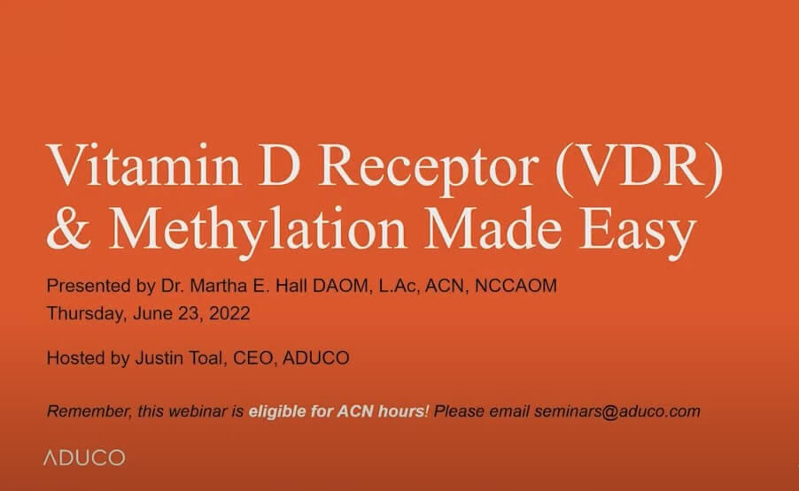 Breakthrough Insight On Why They Are Not Getting Better: VDR (Vitamin D Receptor) Webinar